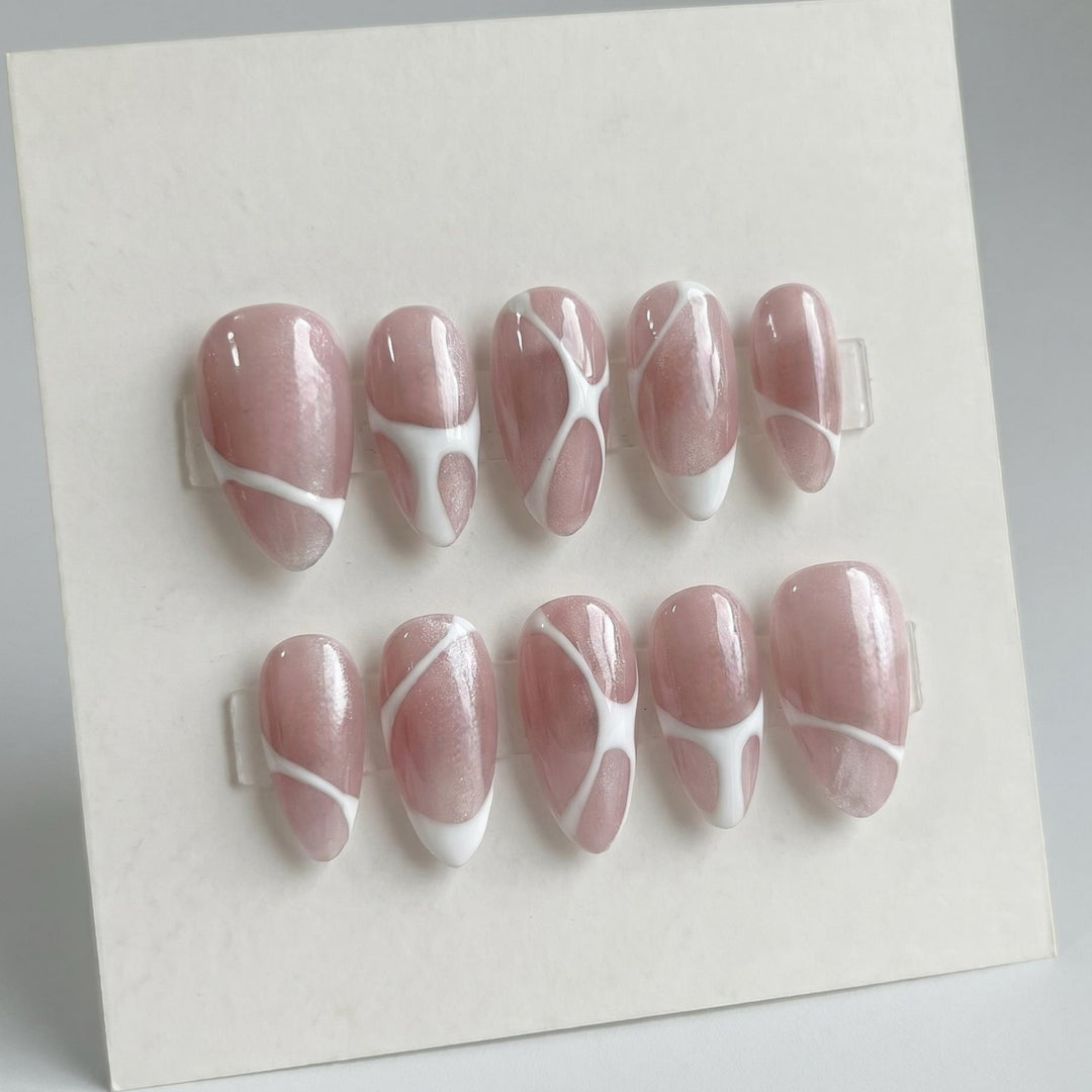 Custom Clean Lines Press On Nails FVY00173 – FOAMBOX NAIL